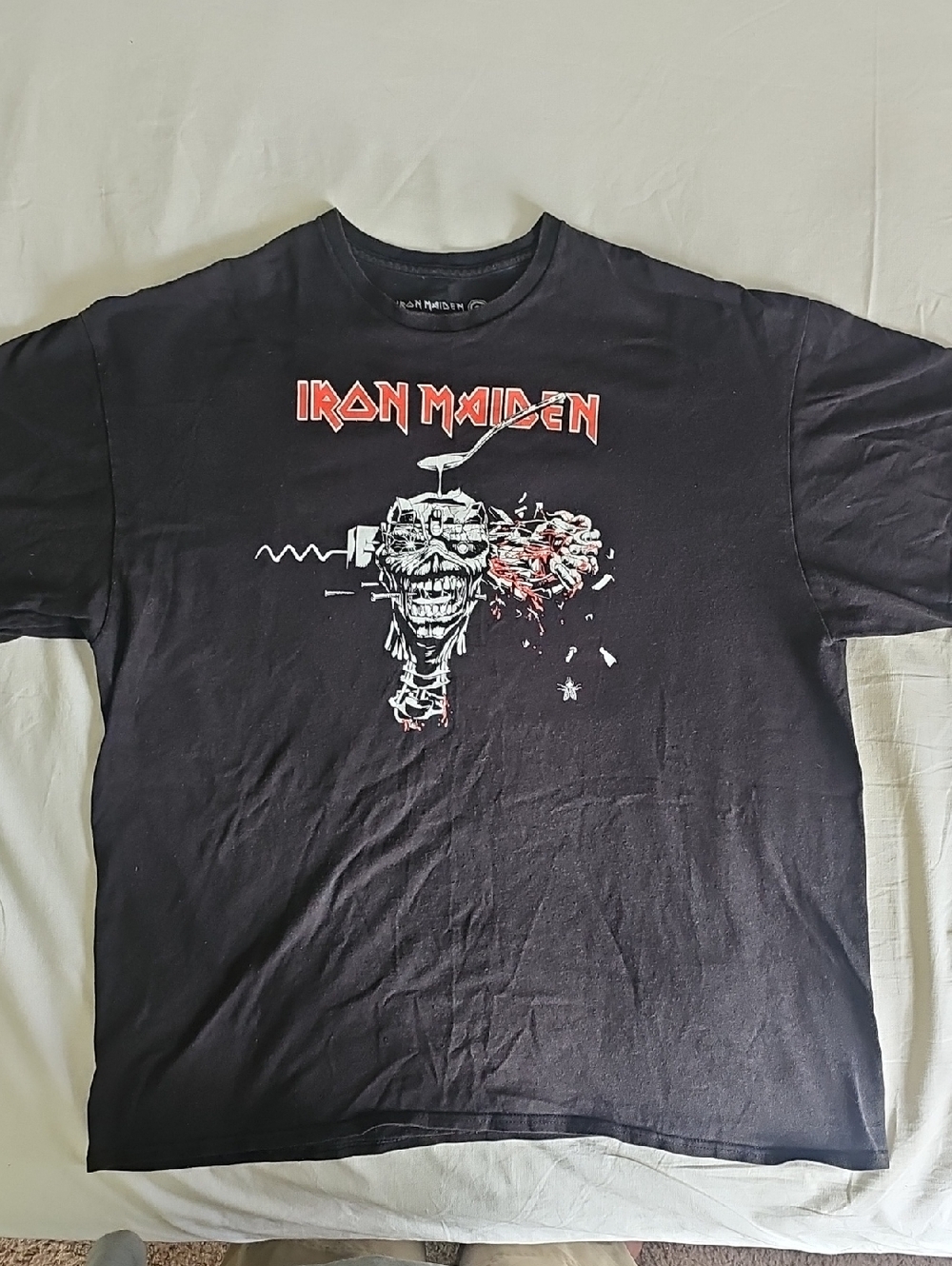 Black Graphic IRON MAIDEN Band T-Shirt - Black